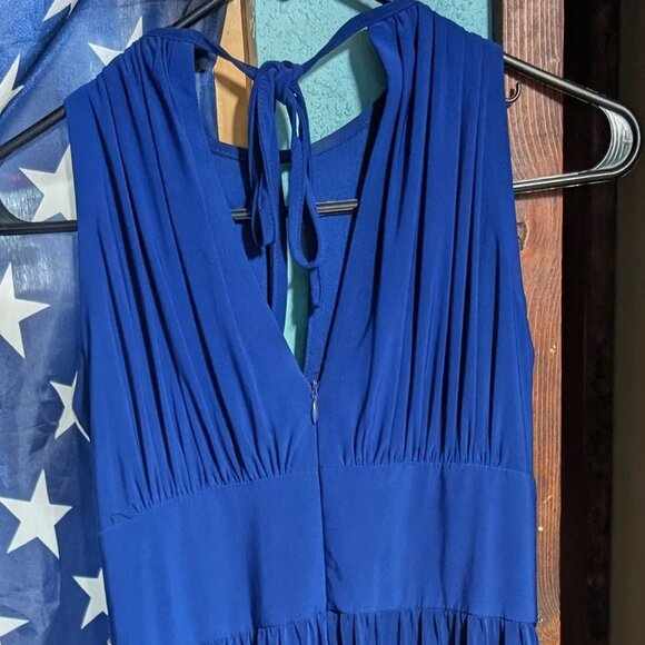 Royal Blue Beaded Prom Dress | Floor-Length Formal Gown - Picture 2 of 4